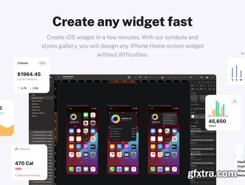 Widgefy Multipurpose iOS Widgets UI Pack Ui8.net