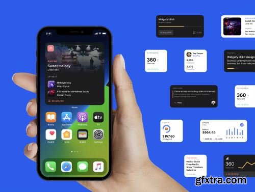 Widgefy Multipurpose iOS Widgets UI Pack Ui8.net
