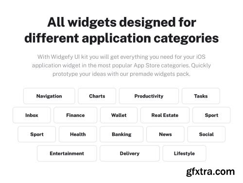 Widgefy Multipurpose iOS Widgets UI Pack Ui8.net