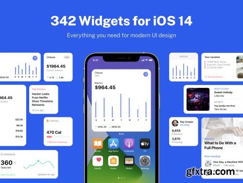 Widgefy Multipurpose iOS Widgets UI Pack Ui8.net