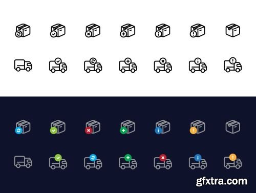 140 Basic E-Commerce Icons Set Ui8.net