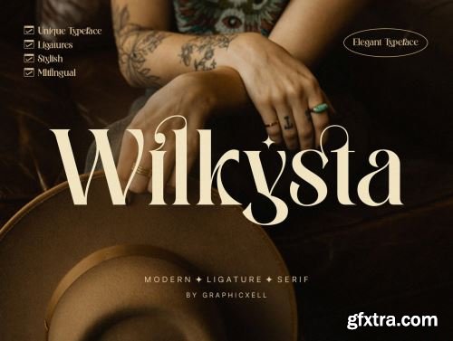 Wilkista - Stylish Ligature Typeface Ui8.net