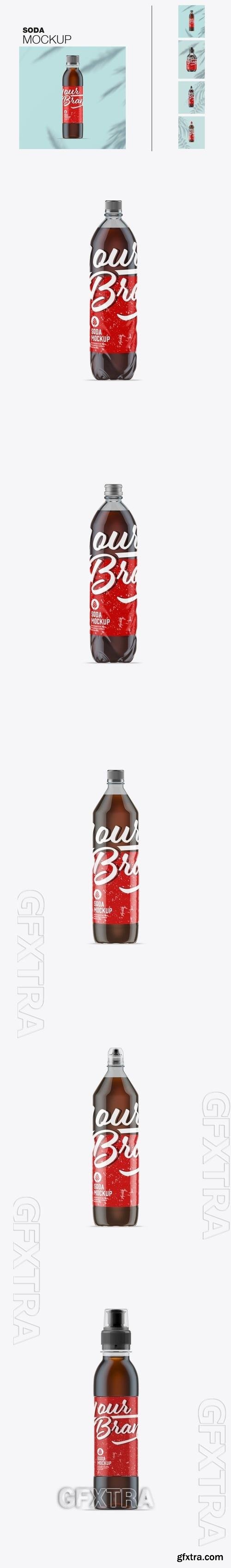 Soda Drink Bottle Mockup C79PQJ3