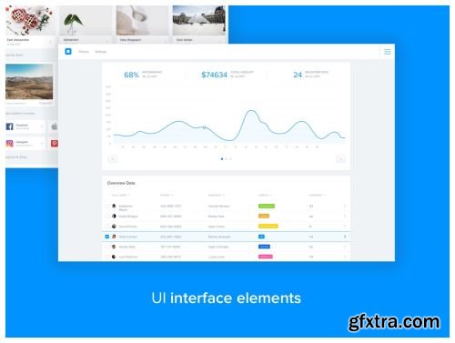 40 Web Dashboard UI Kit Ui8.net