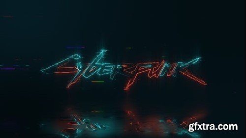 Videohive Neon Glitch Logo V2 47279202