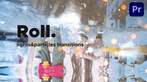 Videohive - Lights & Particles Roll Transitions for Premiere Pro Vol. 01 - 47411165 - 47411165