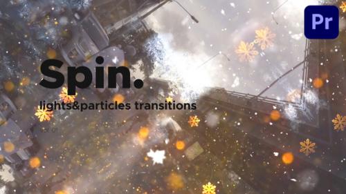 Videohive - Lights & Particles Spin Transitions for Premiere Pro Vol. 01 - 47411223 - 47411223