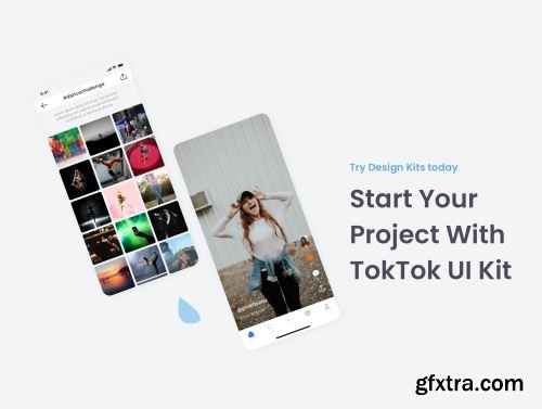 TokTok Social UI Kit Ui8.net