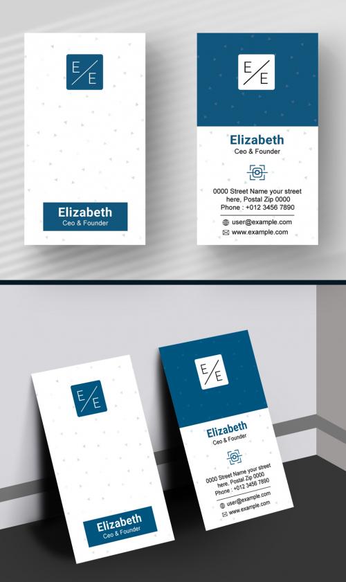 Modern Business Card Design Template 582361968