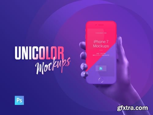 Unicolor & B/W Hands Mockups Ui8.net