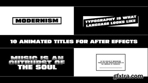 Videohive Minimal Animated Titles for After Effects 47427371