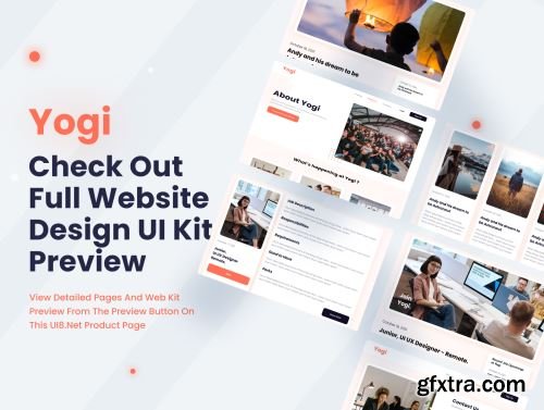 Yogi - A Premium Startup Website Design UI kit Ui8.net