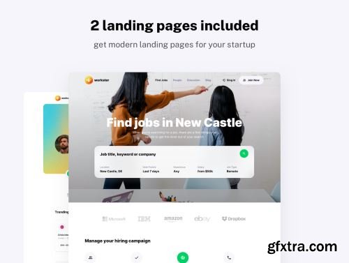 Workster - UI kit for Job Boards Ui8.net