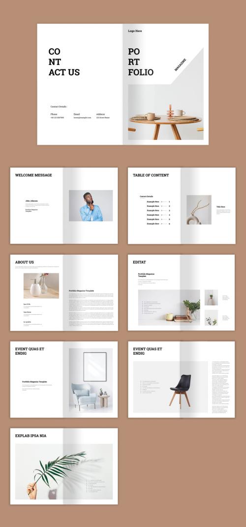 Portfolio Magazine Template 566226569