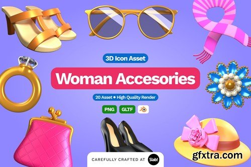 3D Woman Accesories Illustration HED4ZYC