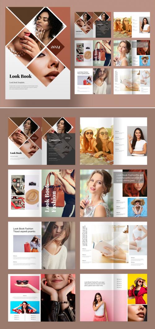 Look Book Magazine Template 569540796