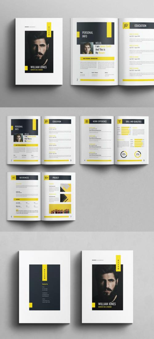 Resume Booklet Template 572248904