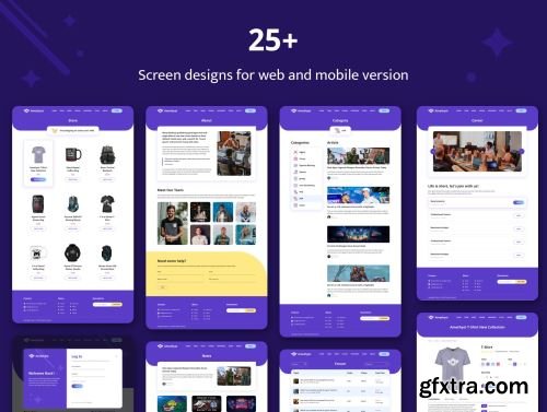 Amethyst - Esports Sketch Template Ui8.net