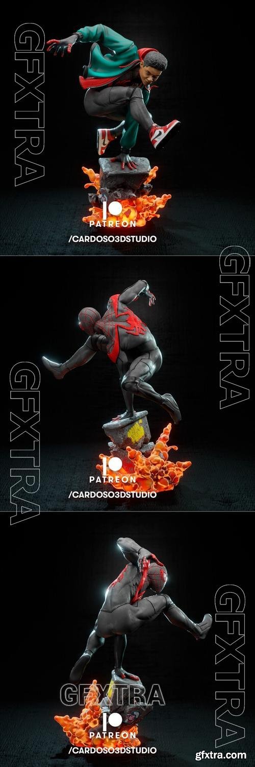 Ca 3d Studios - Spiderman - Miles Morales &ndash; 3D Print Model