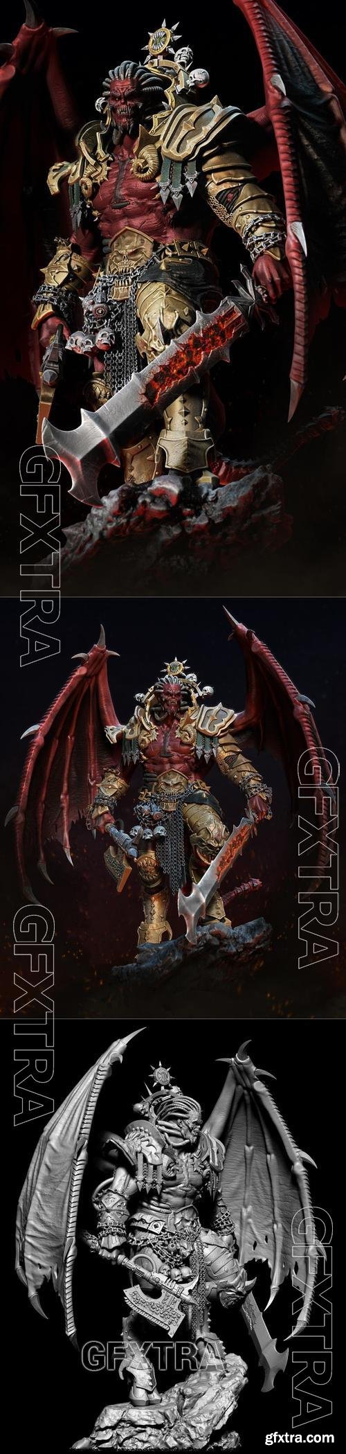 The Daemon Primarch Angron &ndash; 3D Print Model