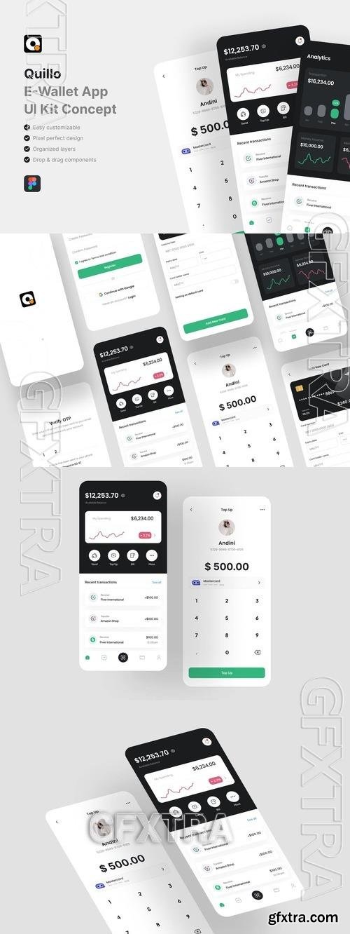 Quillo - E-Wallet App UI Kit NKWC5K2