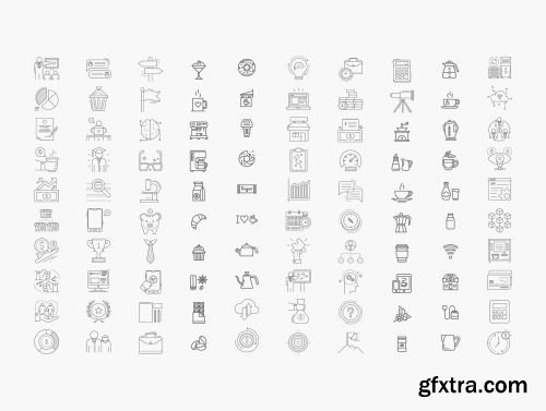 1100+ Line Icons Bundle Ui8.net