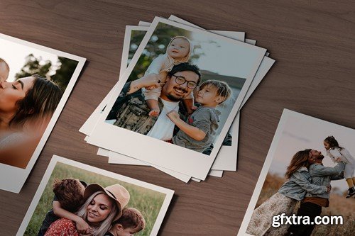 Polaroid Photos Collage Mockup LBFE4Q9