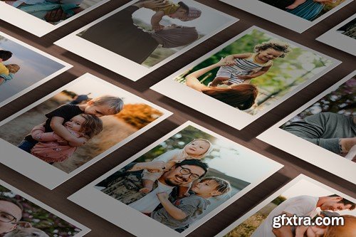 Polaroid Photos Collage Mockup LBFE4Q9