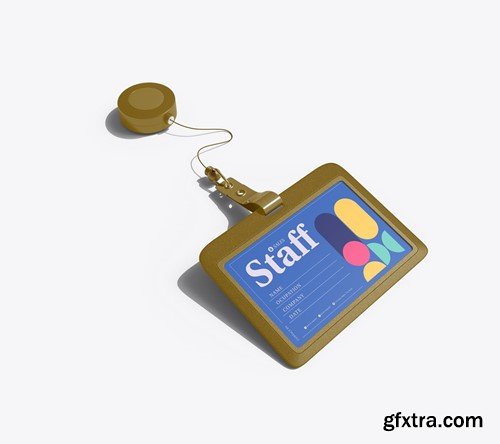 Set ID Card Holder Mockup MJVPBMT