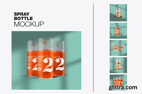 Metallic Spray Bottle Mockup 4NYVBQ7