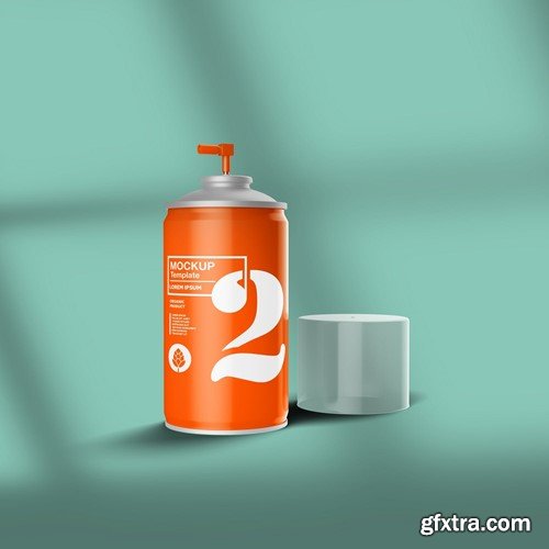 Metallic Spray Bottle Mockup 4NYVBQ7