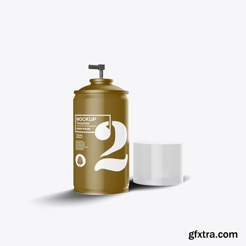 Metallic Spray Bottle Mockup 4NYVBQ7