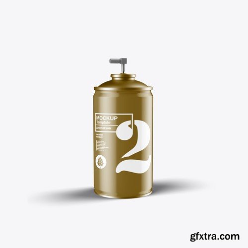 Metallic Spray Bottle Mockup 4NYVBQ7