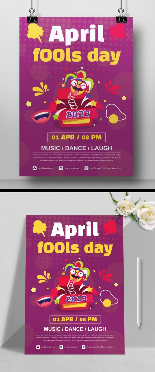 April Fools Day Flyer Design Template 582631832