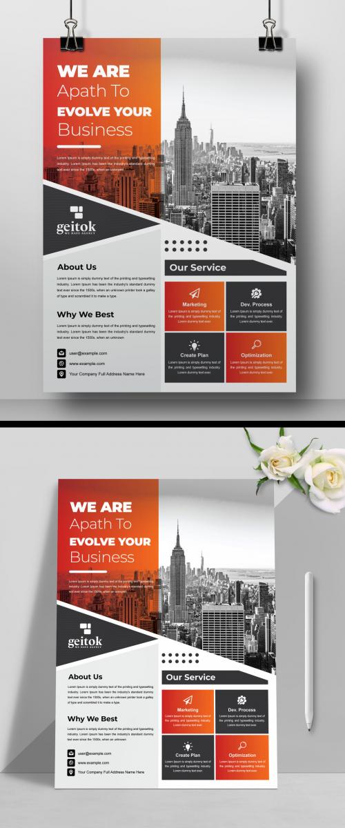 Business Flyer Design Layout Temnplate 576196308