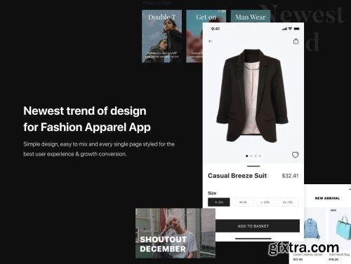 Vimel - Women Fashion Apparel App UI Kit Ui8.net