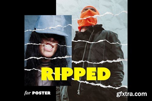 Ripped Paper Poster Photo Effect C8EDBF3