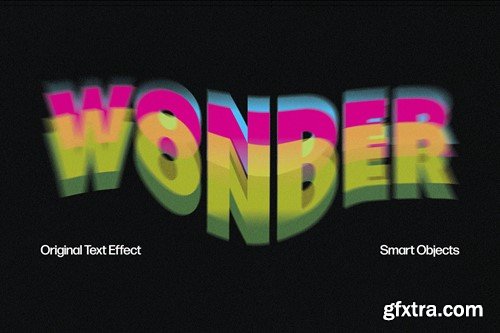 Vivid Psychedelic Text Effect R2BSQ7V