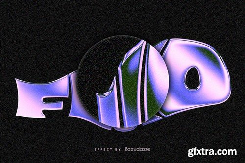 Warped Chrome PSD Text Effect SSXPARZ