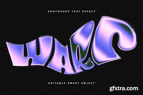 Warped Chrome PSD Text Effect SSXPARZ