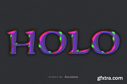 Colourful Chrome PSD Text Effect DUMDSRG