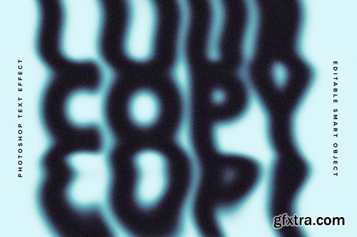 Scanner Glitch PSD Text Effect DDSGLNL