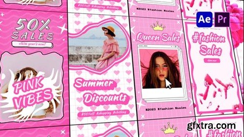 Videohive Pink Stories Pack 47440679