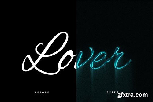 Blue Chrome PSD Text Effect SWQHNL9