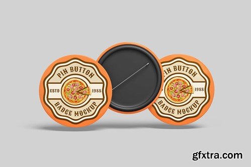 Pin Button Badge Mockup RPD4BKU