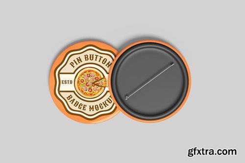 Pin Button Badge Mockup RPD4BKU