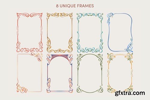 Art Nouveau Elements Set 4YN7A5K