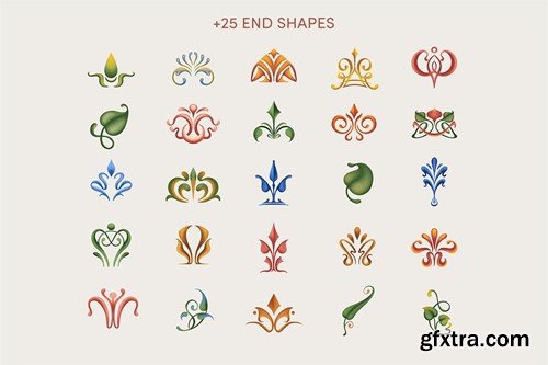 Art Nouveau Elements Set 4YN7A5K