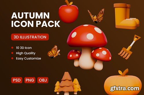 Autumn 3D Icon VFUV5QN