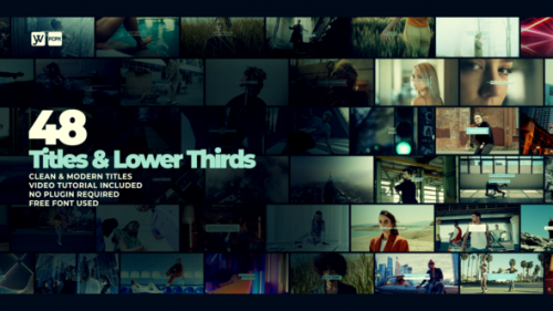 Videohive - Titles & Lower Thirds - 47420969 - 47420969